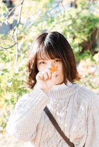 Portrait of cute girl