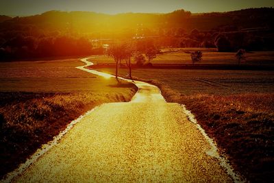 Scenic view of sunset