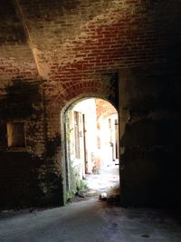 Empty corridor of building