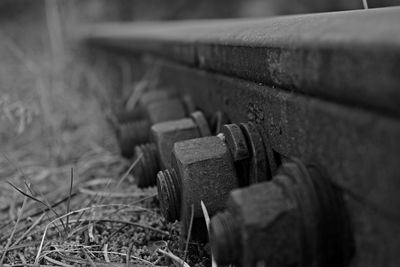 Close-up train track