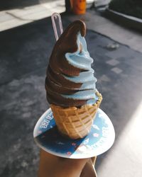 Close-up of ice cream cone