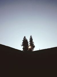 Low angle view of built structure against clear sky