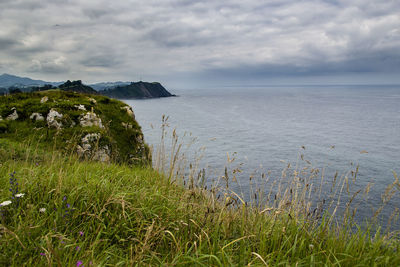 Scenic view of sea against sky