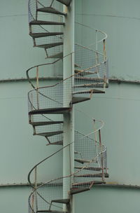 Staircase of building against sky