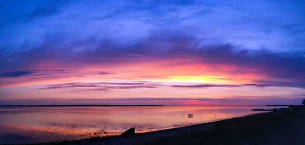Sunset over sea
