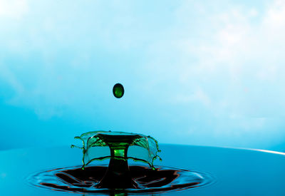 Close-up of water in container