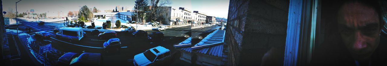 PANORAMIC VIEW OF CITY IN WINTER