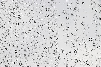 Water drops on glass