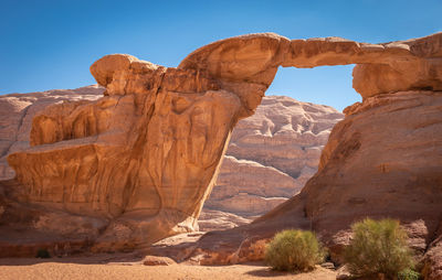 View of rock formations