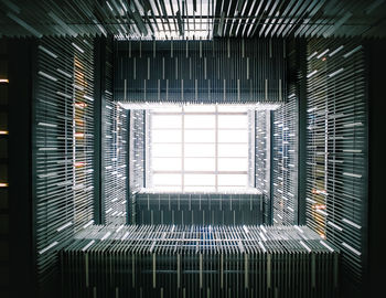 Directly below shot of window in building