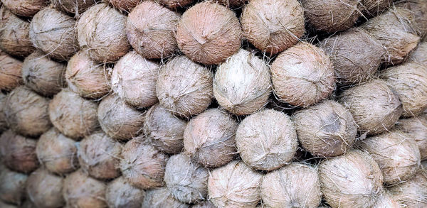 Full frame shot of onions for sale in market