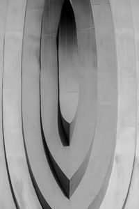 Directly above shot of spiral staircase