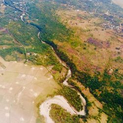 Aerial view of landscape