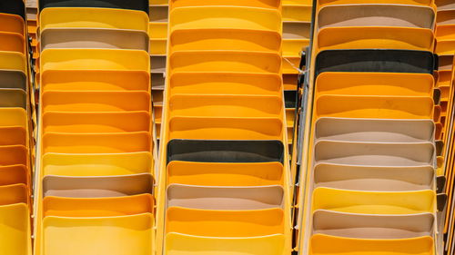 Full frame shot of yellow chair