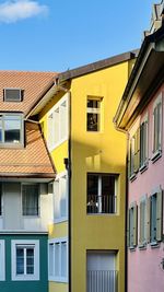 Low angle view of buildings against sky