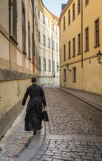 People walking in city