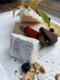 Close-up of cake on plate