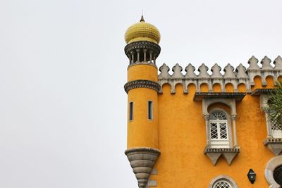 Low angle view of temple against clear sky