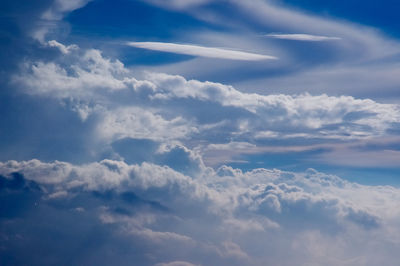 Low angle view of clouds in sky