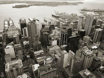 High angle view of cityscape