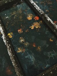 High angle view of street