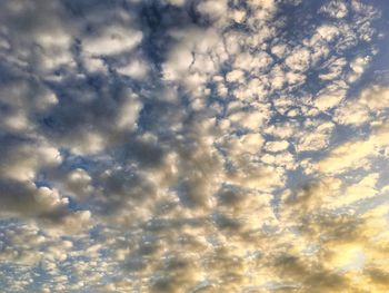 Low angle view of cloudy sky