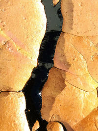 Full frame shot of wet lake