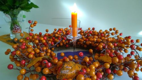 Close-up of red chili peppers