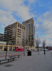 Low angle view of building against sky