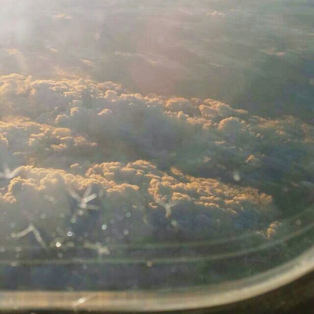 beauty in nature, sky, scenics, nature, transparent, cloud - sky, aerial view, tranquility, tranquil scene, water, glass - material, window, idyllic, no people, cloud, close-up, sunlight, sunbeam, landscape, outdoors