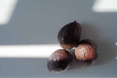 Close-up of fruits on table