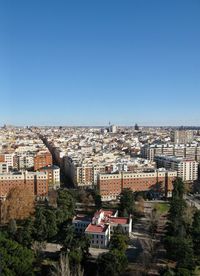 High angle view of a city