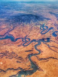 Aerial view of river