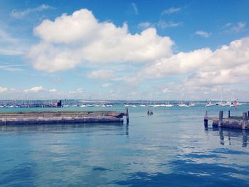 Scenic view of sea against sky