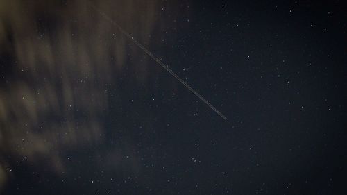 Low angle view of star field at night