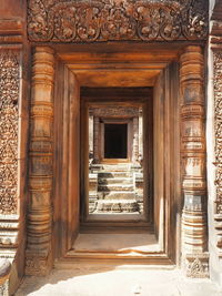 Entrance of historic building