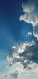 Low angle view of clouds in sky