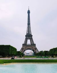 Eiffel tower against sky