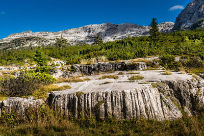 Impressive mountain landscape. piani eterni, dolomiti bellunesi national park, italy