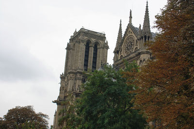 Low angle view of historic building against sky