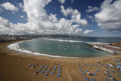 Aerial view of beach 