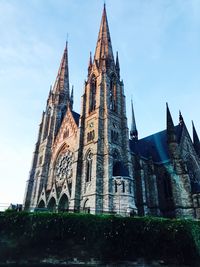 Low angle view of church against sky