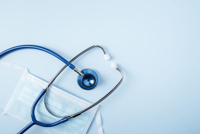 Close-up of eyeglasses against white background