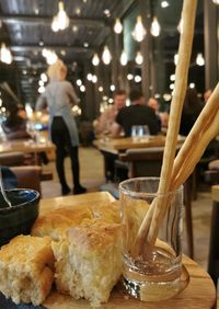 Group of people in restaurant