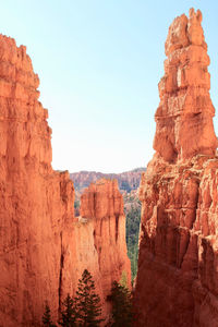 Rock formations at bryce canyon 
