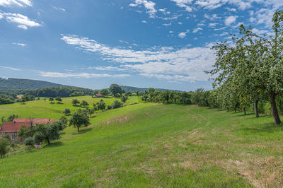 Scenic view of landscape against sky