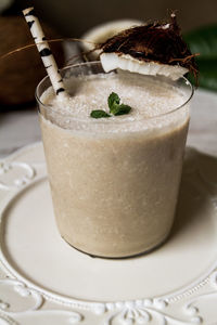 Close-up of drink on table