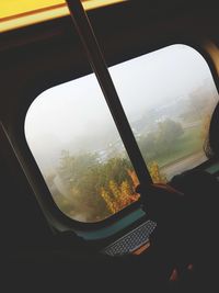 Close-up of car window