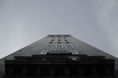 Low angle view of building against clear sky