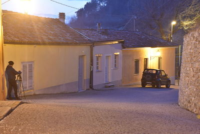 View of building at night